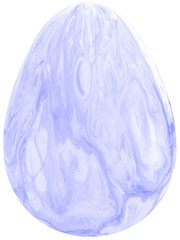 3D watercolor painted Easter egg