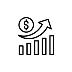 Stock Market icon in vector. Logotype