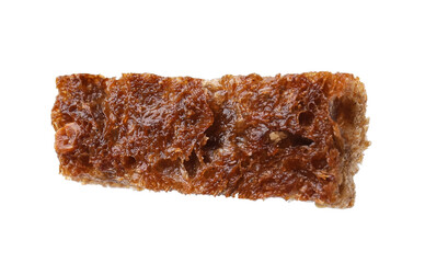 One delicious crispy rusk isolated on white
