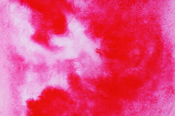Obraz premium Abstract pink watercolor painting as background, top view