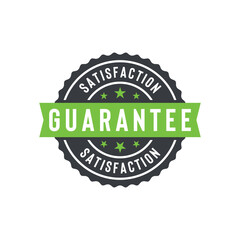 Guarantee Seal Emblem Ribbon Vector Template