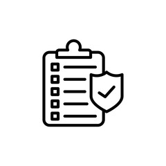 Insurance Policy icon in vector. Logotype