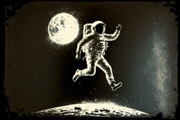 Obraz Astronauta w kombinezonie