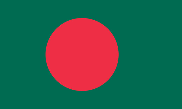 Bangladesh  flag wave  isolated  on png or transparent background,Symbol Bangladesh ,template for banner,card,advertising ,promote,and business matching country poster, vector illustration