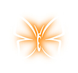 Collection of butterfly neon