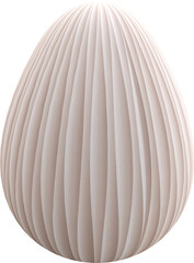 3d white layer pattern Easter egg