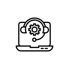 Online Support  icon in vector. Logotype