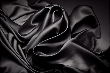 black satin background. generative ai
