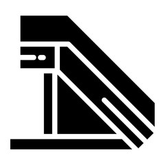 escalator stairs glyph 