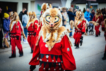 Fuchskostüm, Fasnachtsumzug
