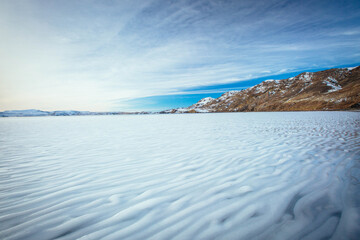 Kleifarvatn, Island im Winter