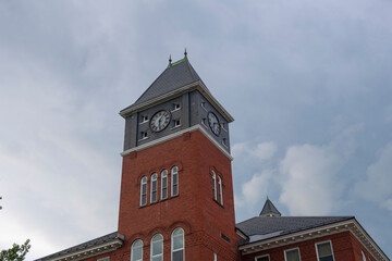 Rounds Hall in Plymouth State University in historic town center of Plymouth, New Hampshire NH, USA. 