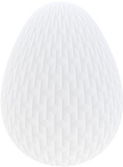 3D white Easter egg