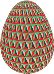 abstract pattern Easter egg