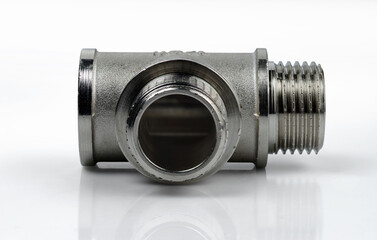 Chrome plated tee pipe fitting 1/2
