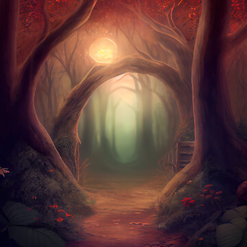 Generative AI: ethereal fantasy enchanted forest
