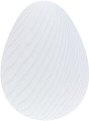 3D white Easter egg