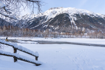 winter in the mountains