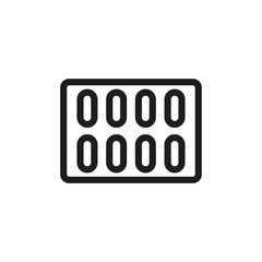 medicament and pharmaceutical pills icon