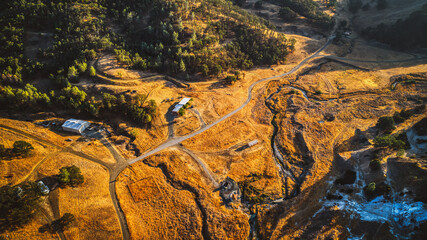 Hot Springs, Northern California, California, Aerial, Aerials
