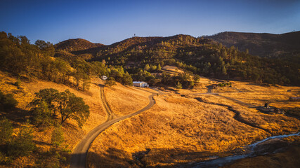 Hot Springs, Northern California, California, Aerial, Aerials