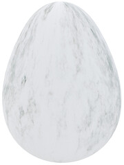 3D white Easter egg