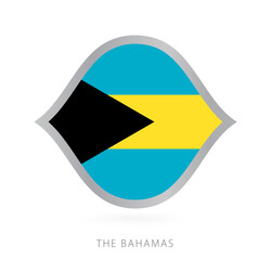 The Bahamas national team flag in style for international basketball competitions.