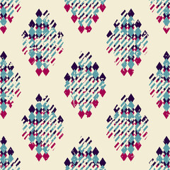 Retro geometric seamless pattern.