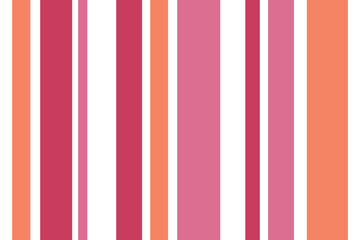 Seamless vector white background fabric pattern stripe balance stripe patterns cute vertical pink cute pastel color tone stripes different size fabric pattern illustration for love valentine day.