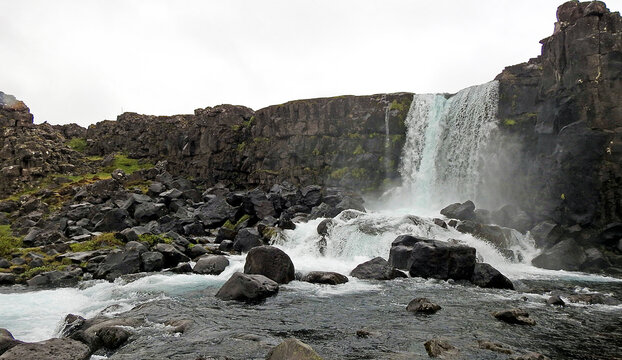  xar rfoss waterfall, Golden Circle, Iceland