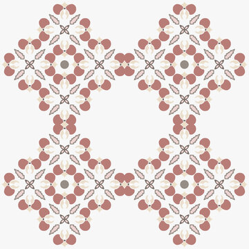 Patterned azulejo floor tiles. Abstract geometric background. Vector illustration, seamless Mediterranean pattern. Portuguese floor tiles azulejo design. Floor cement tiles