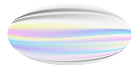 naklejka w kształcie slipsy z folii hologramowej mieniącej