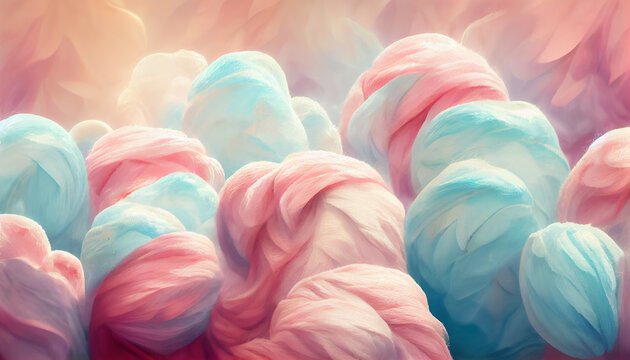 Colorful vintage cotton candy organic background, pastel pink colors. header or web banner