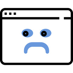 Naklejka premium Error browser icon