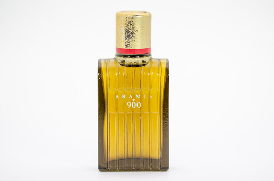 Aachen February 2021: Close-up of a miniature Aramis 900 by Aramis Herbal Eau de Cologne Eoc