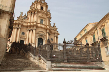 st george cathedral in ragusa in sicily (italy)