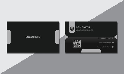 Creative minimal unique business card design, Professional business card design template.