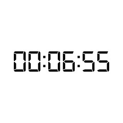 Digital clock icon vector design illustration.