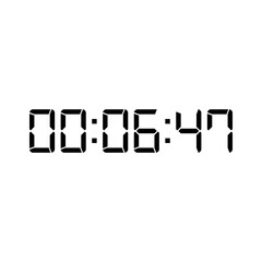 Digital clock icon vector design illustration.