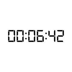 Digital clock icon vector design illustration.