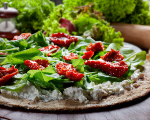 Whole wheat flour pizza