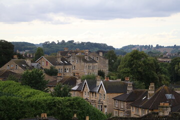 Fototapeta na wymiar Dusk over Bath, England Great Britain