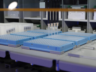 Samples for DNA testing in laboratory