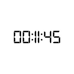 Digital clock icon vector design illustration.