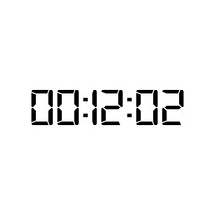 Digital clock icon vector design illustration.