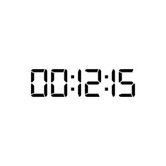 Digital clock icon vector design illustration.