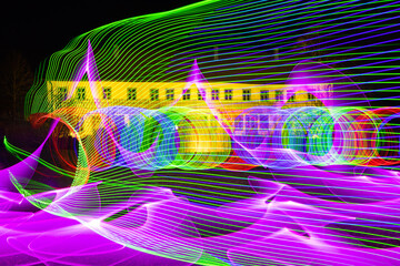 Lichtmalerei, echtes Foto