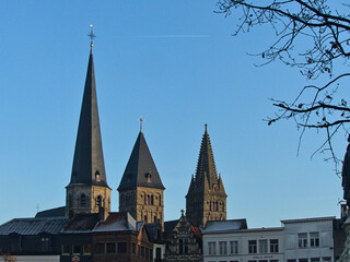 Obraz premium Gand, December 2022: Visit the beautiful city of Gand in Belgium during the festive season 