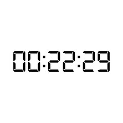 Digital clock icon vector design illustration.
