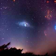 Obraz na płótnie Canvas Night sky with stars 1